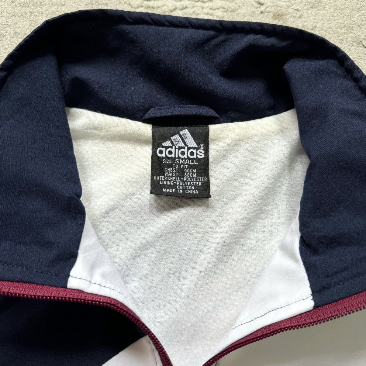 Adidas Vintage 90s Adidas Spell Out Windbreaker Jacket Size US XS / EU 42 / 0 - 3 Thumbnail