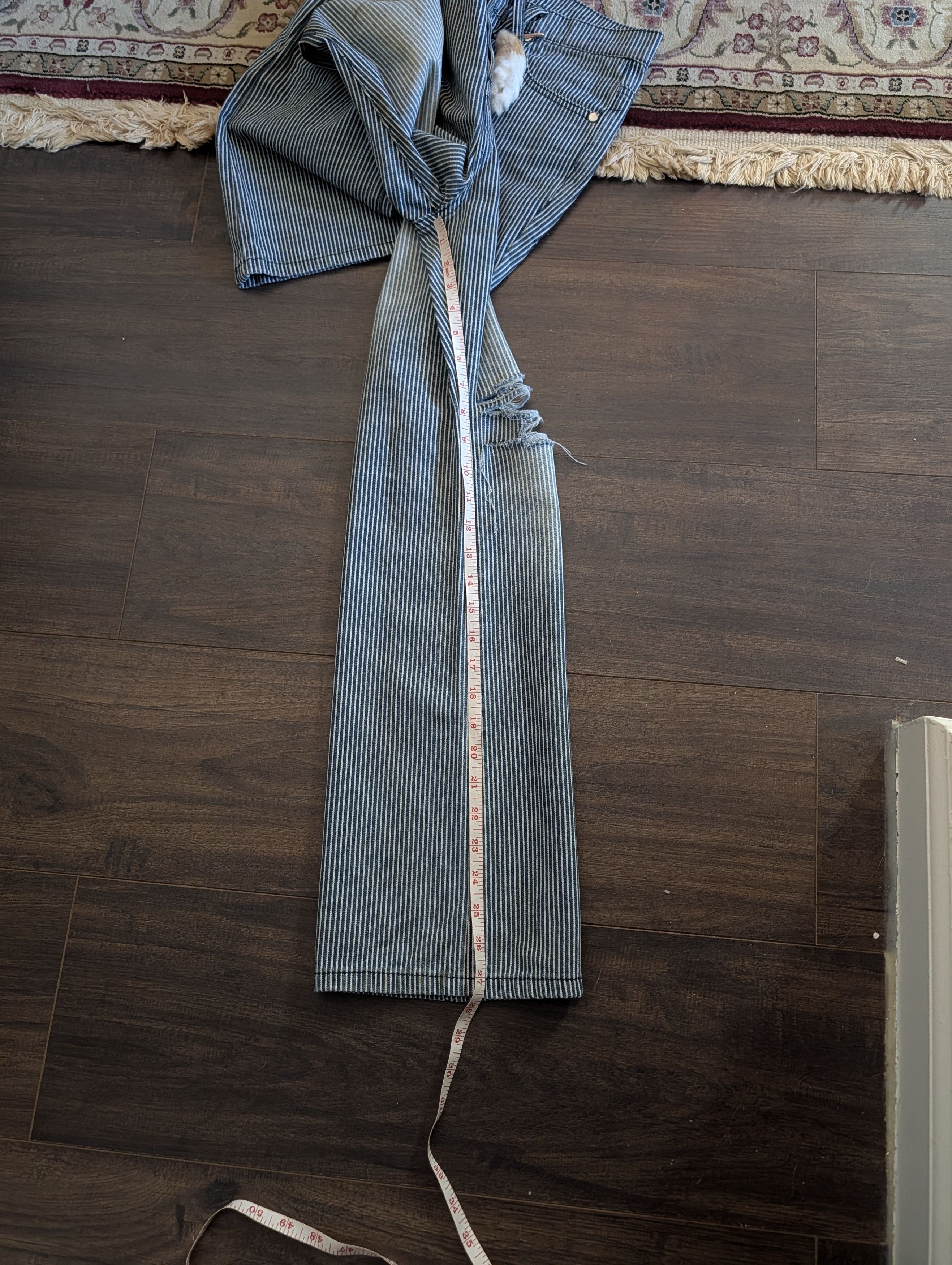 Other VUOTA flared hickory stripe mud wash rabbit foot jeans Size US 30 / EU 46 - 15 Thumbnail