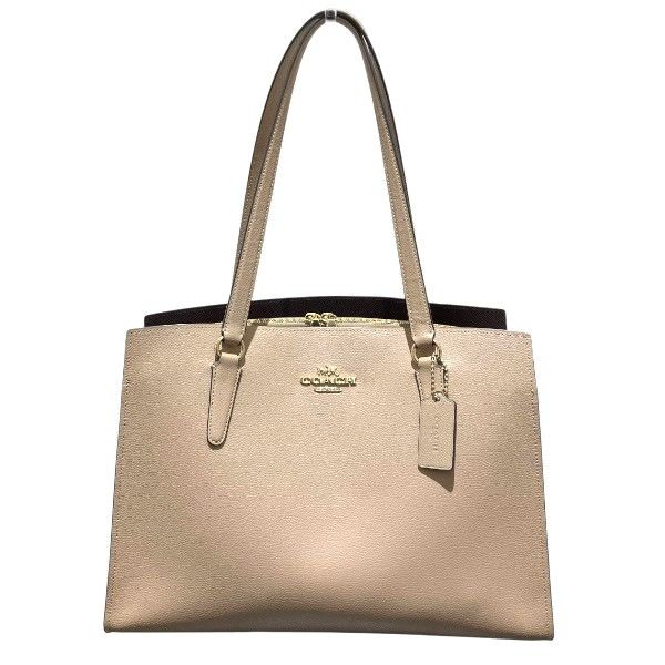 Coach Coach Tatum Carryall Leather 2Way Bag Leather Shoulder Bag C4077 Duty Free For Usa in Brown, Women's