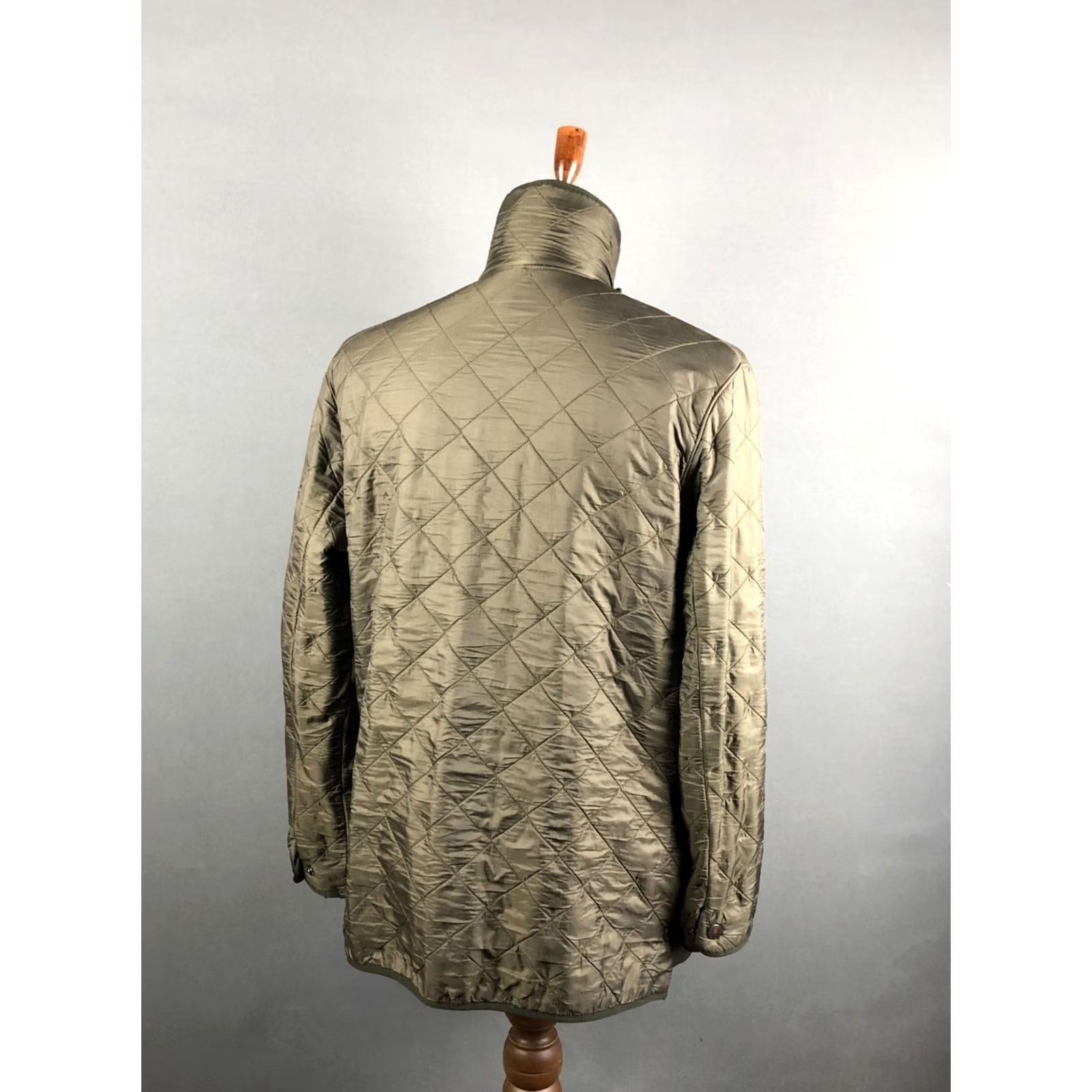 Barbour Barbour Full Zip Jacket Men L Green Nylon Quilted Barbour Size US L / EU 52-54 / 3 - 3 Thumbnail