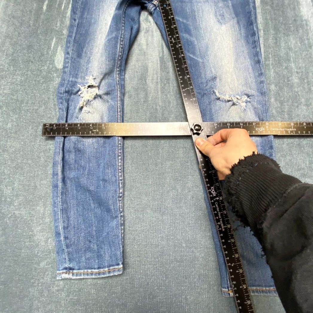 Vintage Vigoss Jagger Skinny Jeans Women 29 Blue Denim Stretch Distressed Casual Outdoor Jeans Women 29 Blue Denim Stretch Distressed Casual Outdoor Size 29" - 7 Thumbnail