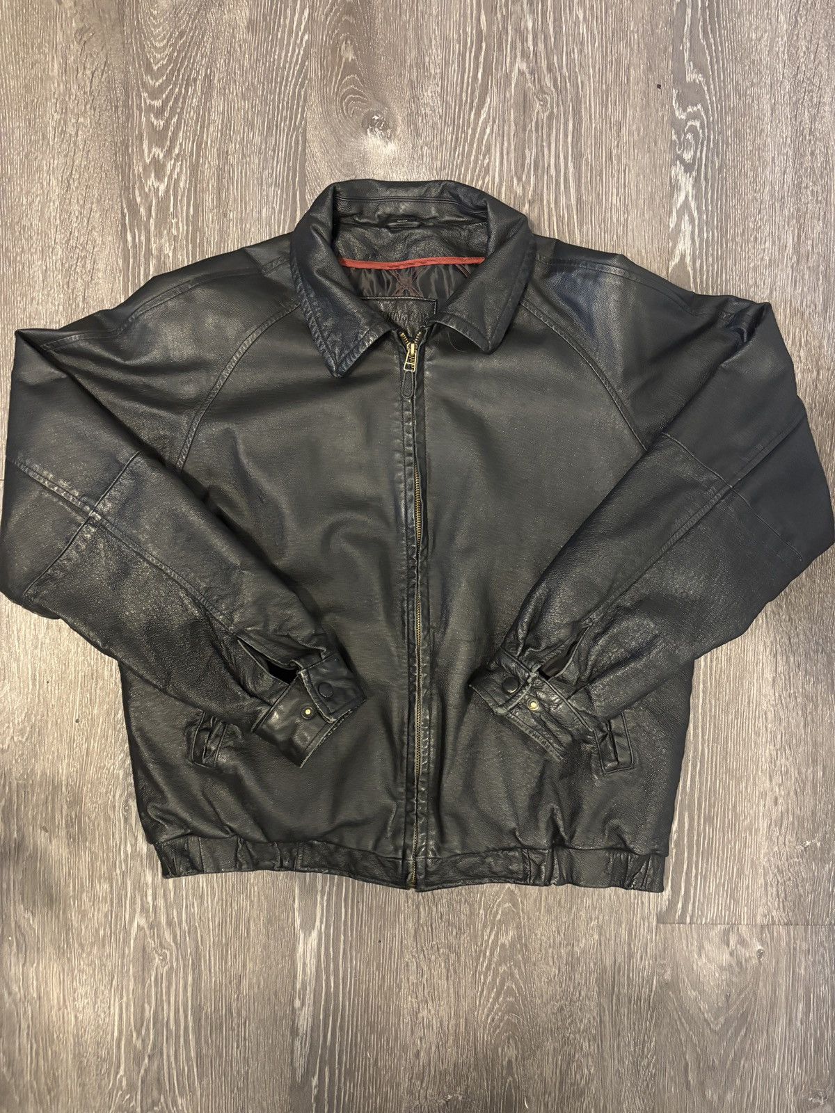 St. Johns Bay Vintage St. Johns Bay men’s black genuine Leather Jacket Size US M / EU 48-50 / 2 - 1 Thumbnail