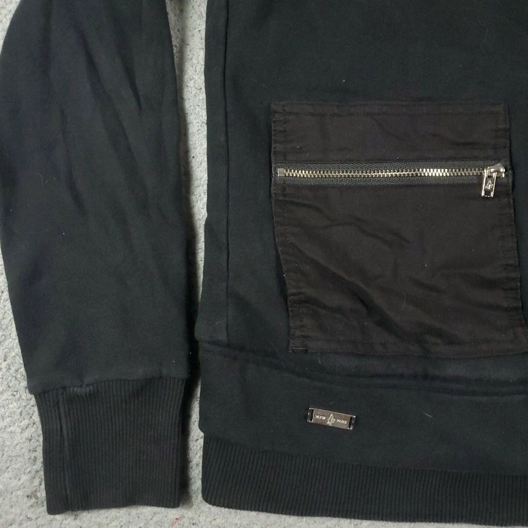 Abercrombie & Fitch Abercrombie & Fitch Jacket Womens Size Small Black Hoodie Full Zip Coat Size S / US 4 / IT 40 - 3 Thumbnail