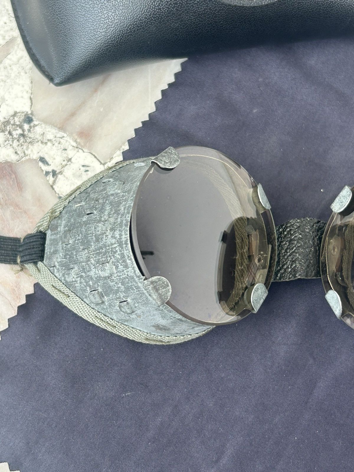 Vintage World War II Steam Punk Germany Goggle 30s - 40s Size ONE SIZE - 5 Thumbnail