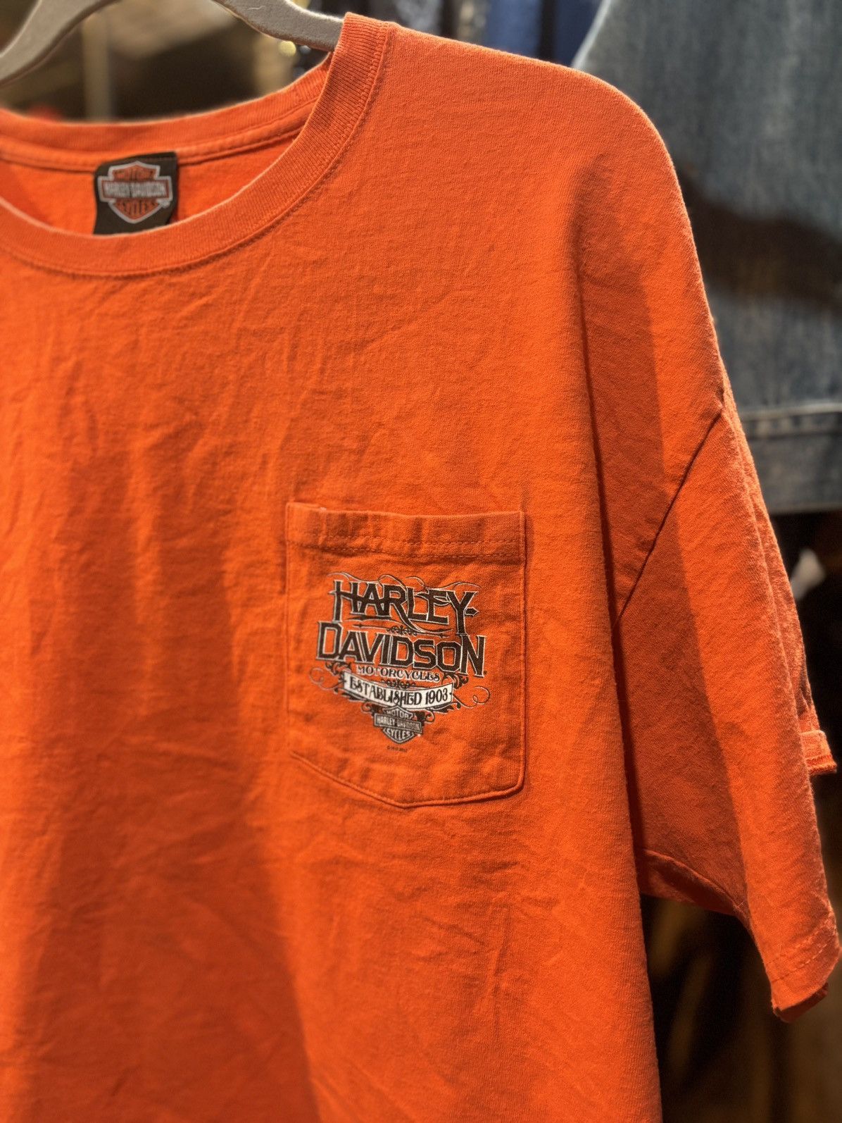 Harley Davidson Harley Davidson Pocket Tee Size US XL / EU 56 / 4 - 4 Thumbnail