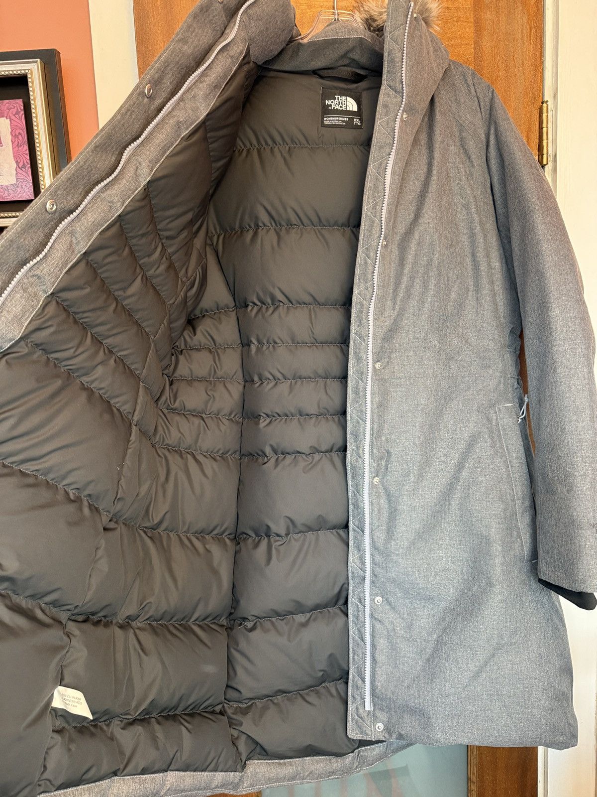 The North Face The North Face Women Gray Hooded Artic Parka II 550 Dryvent Size XXL / US 16-18 / IT 52-54 - 11 Thumbnail