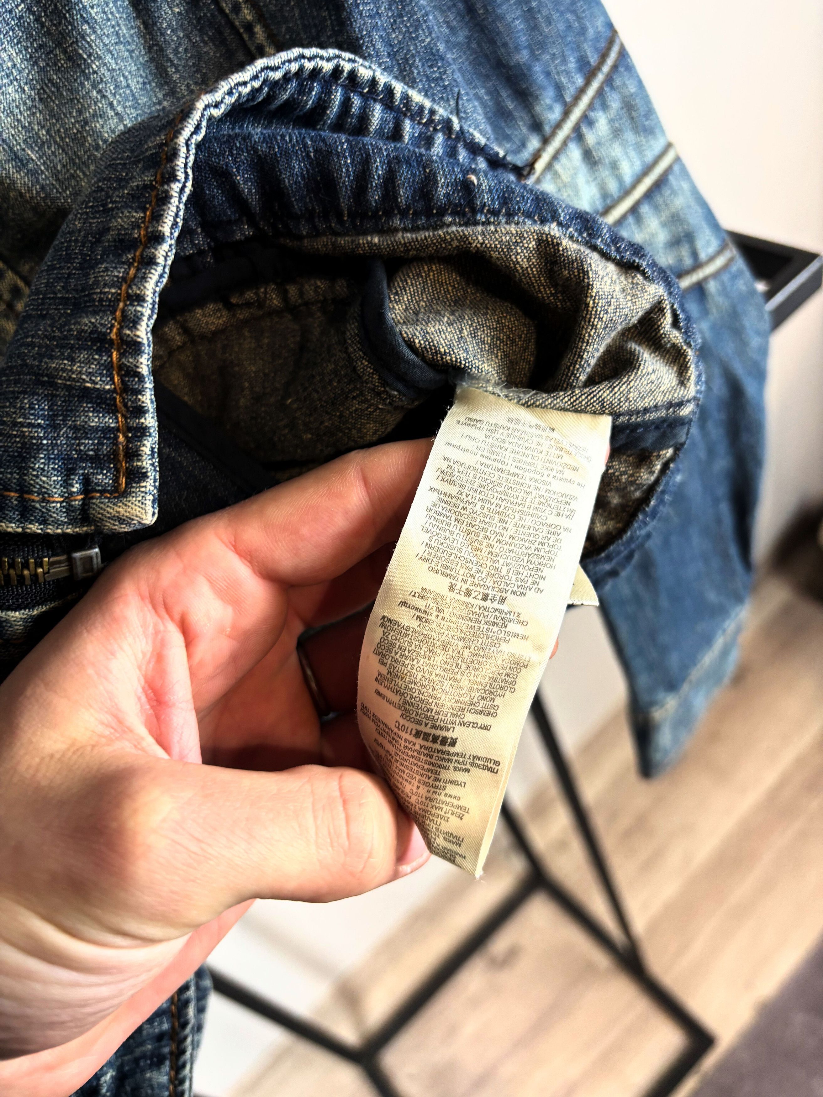 Other Vintage Denim Jacket Zip Up Faded Blue Y2K Biker Style Fit Size US XS / EU 42 / 0 - 10 Thumbnail