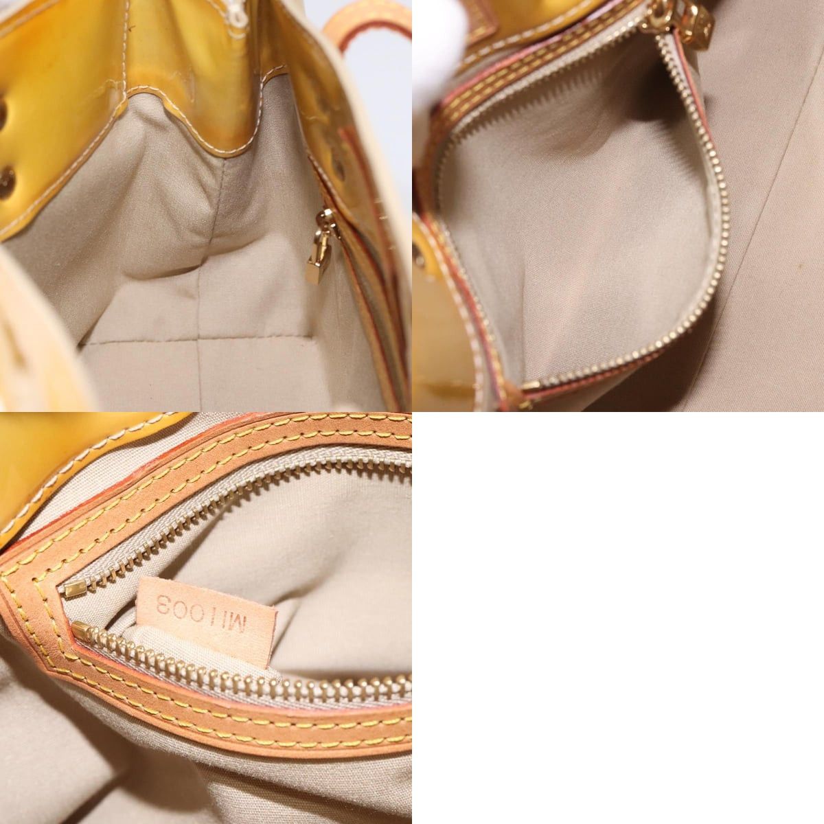 Louis Vuitton LOUIS VUITTON Monogram Vernis Reade PM Hand Bag Beige M91334 Size ONE SIZE - 12 Thumbnail