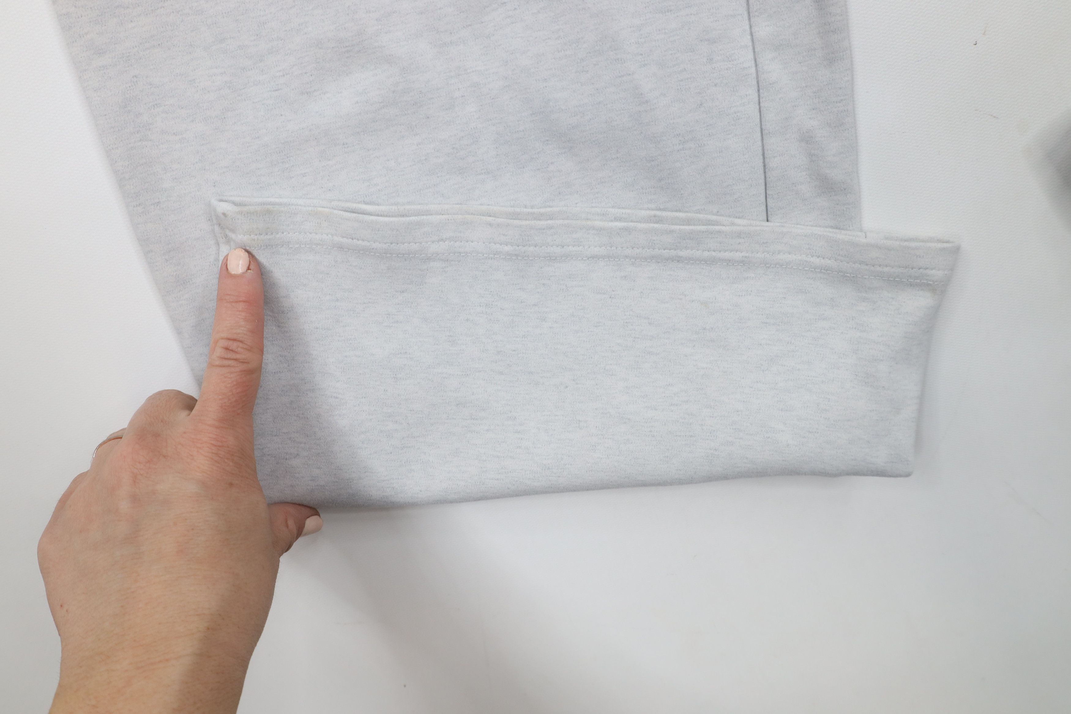 Vintage Zyia Active Faded Heavyweight Wide Leg Sweatpants Pants Gray Size 26" / US 2 / IT 38 - 6 Thumbnail