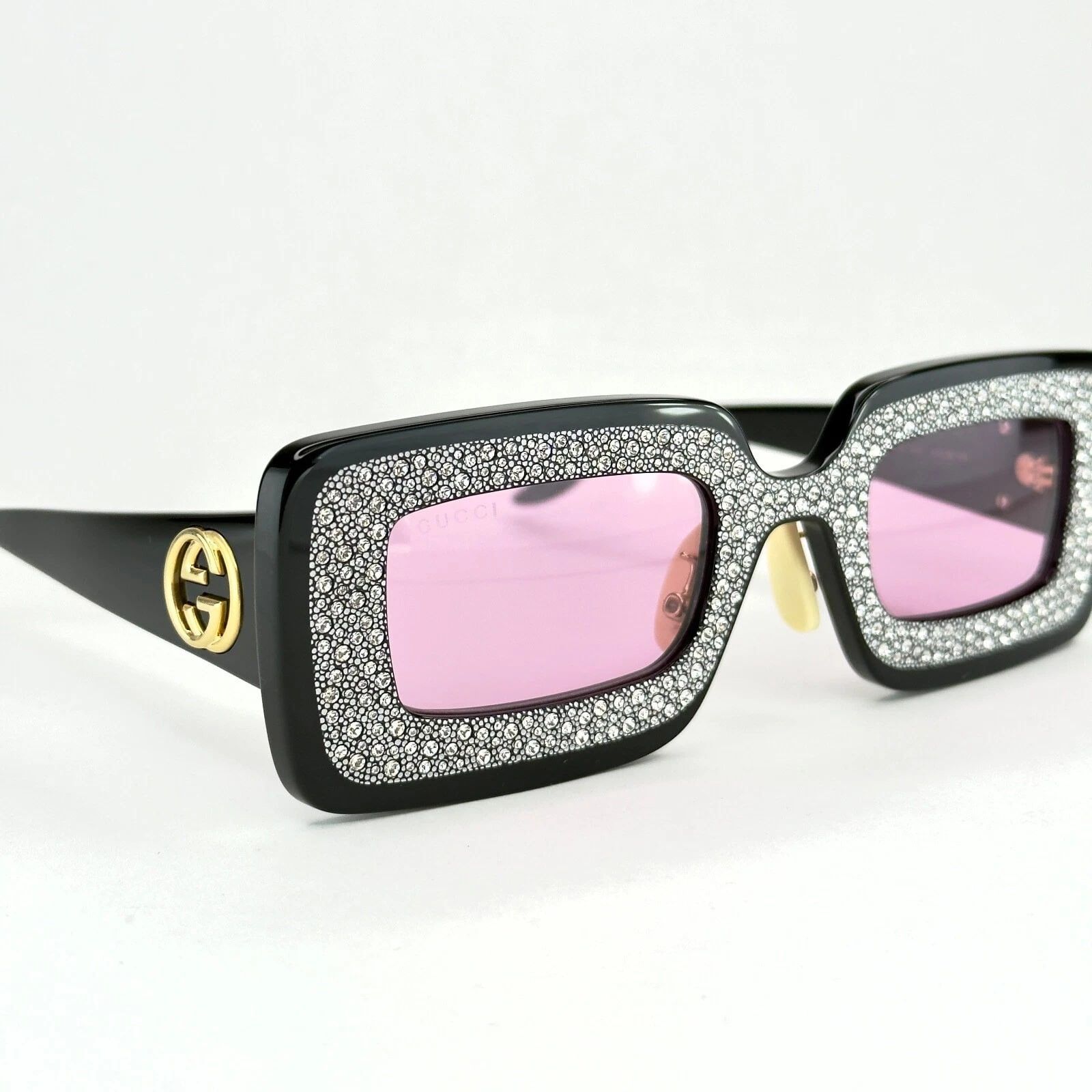 Gucci GUCCI Gg0974S Hollywood Forever 0974 Black 001 Sunglasses Size ONE SIZE - 7 Thumbnail
