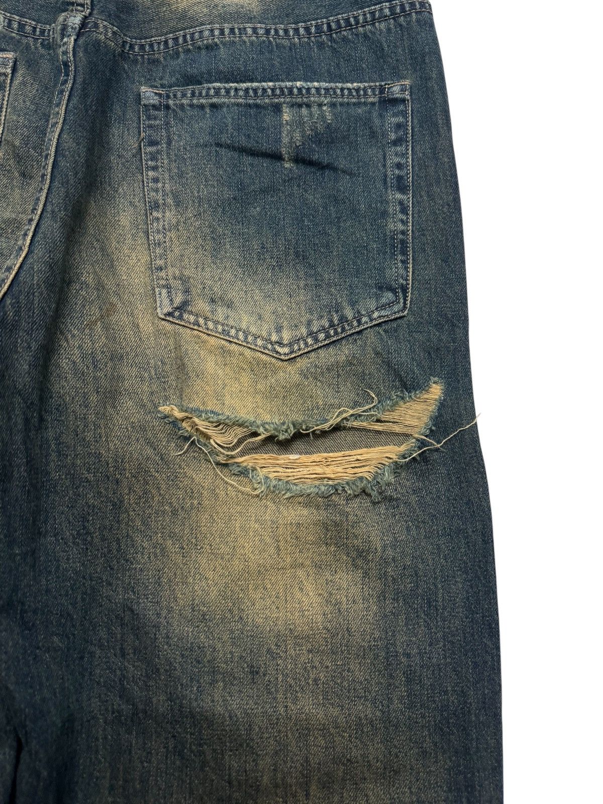 Kapital BALENCIAGA THRASHED BAGGY MUDMAX DISTRESS BY JAPANESE JEANS Size US 31 - 14 Thumbnail
