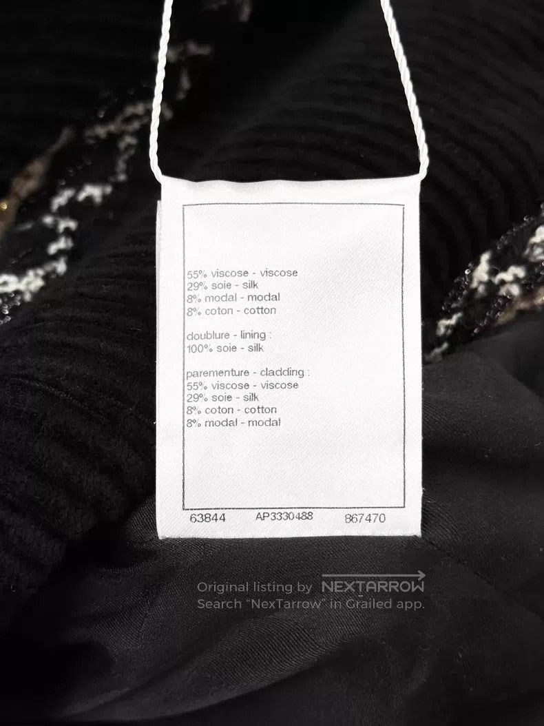 Chanel Chanel Corduroy four-pocket round-neck jacket Size S / US 4 / IT 40 - 8 Thumbnail