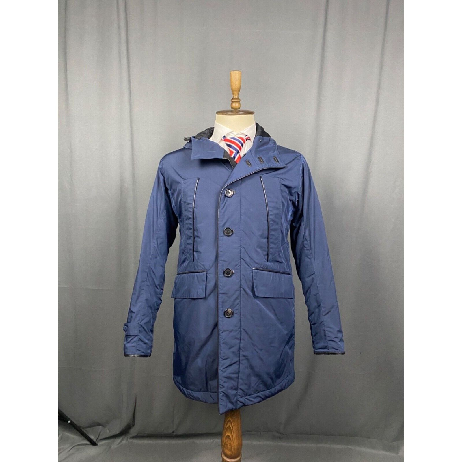 Burberry MINT! Burberry Proto Men's Blue Insulated Winter Parka Jacke Size US XL / EU 56 / 4 - 3 Thumbnail