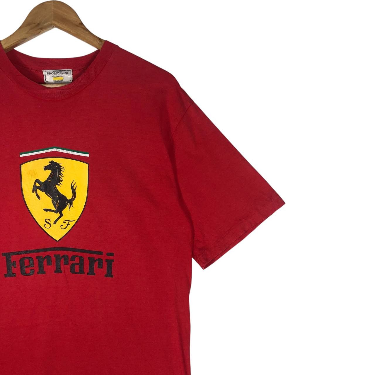 Ferrari Vintage 90's Ferrari Big Logo T-Shirt Size US M / EU 48-50 / 2 - 4 Thumbnail