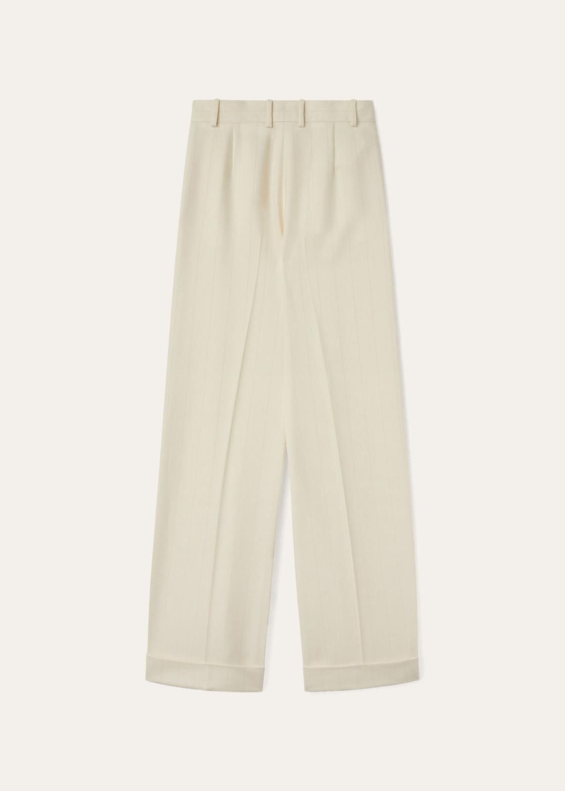 Loro Piana o1srvl11e0824 Bibal Trouser in Off White Size 26" / US 2 / IT 38 - 2 Thumbnail