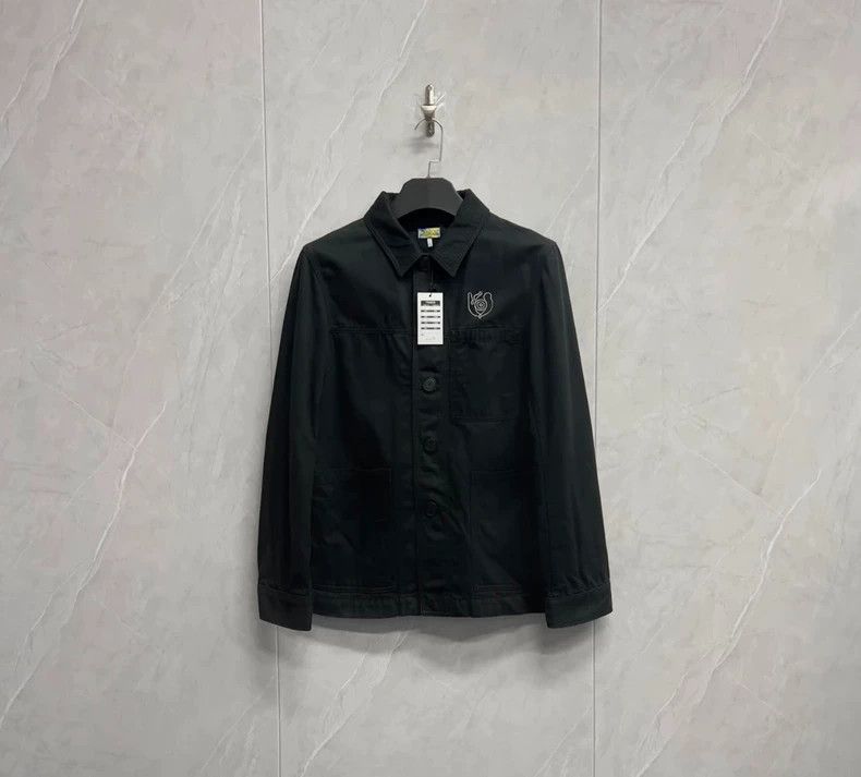 Loewe LOEWE Water-washed embroidered Logo work jacket Size S / US 4 / IT 40 - 1 Thumbnail