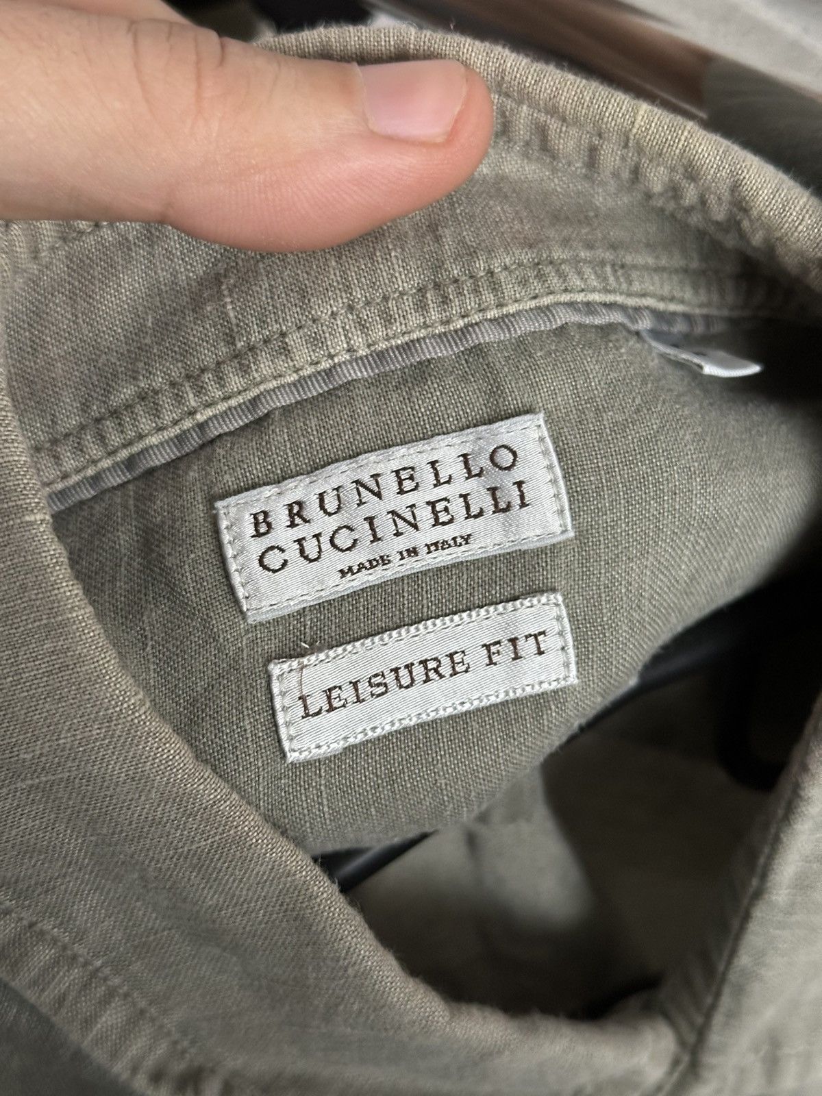 Brunello Cucinelli Brunello Cucinelli Linen Shirt Button Up Size US L / EU 52-54 / 3 - 11 Thumbnail