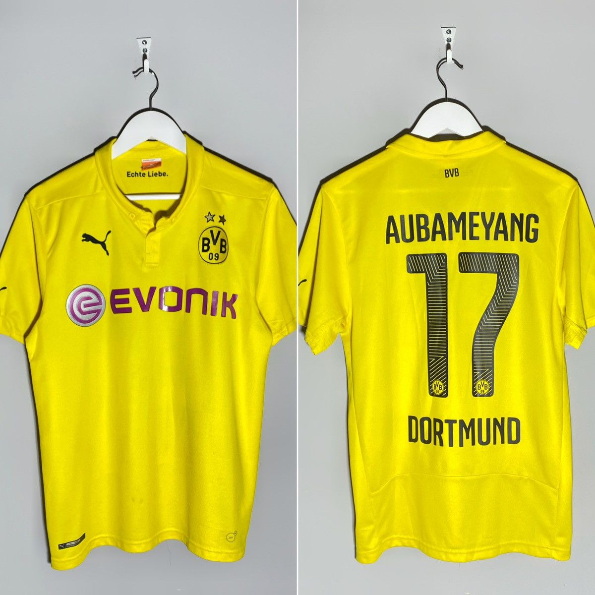 Puma #17 Aubameyang BVB Borussia Dortmund Puma Football Shirt Size US M / EU 48-50 / 2 - 1 Thumbnail