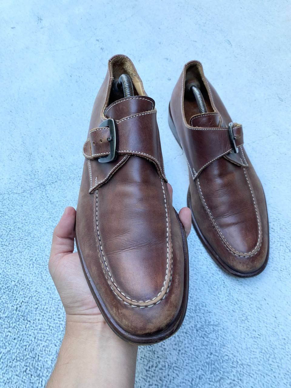 Other Vintage Guidi Dolce Gabbana style Leather Faded Shoes Size US 10 / EU 43 - 10 Thumbnail