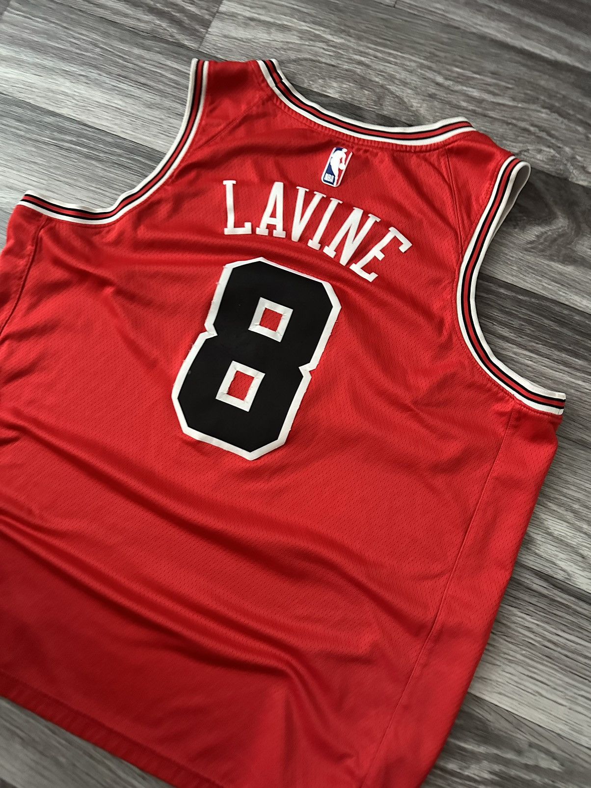 Nike × Vintage Nike Chicago Bulls Zach Lavine #8 Nba Basketball Jersey Size US XL / EU 56 / 4 - 4 Thumbnail