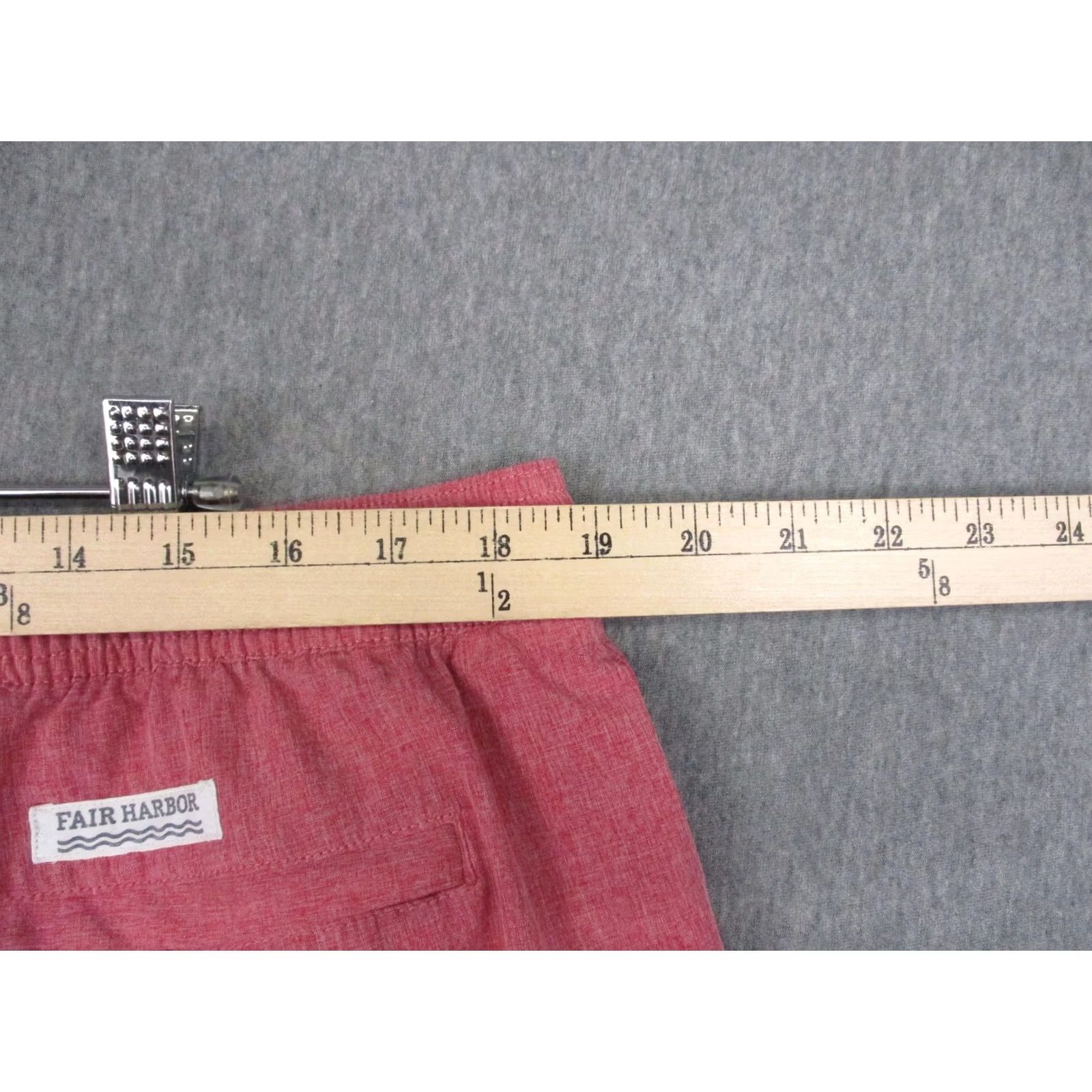 Vintage Fair Harbor Mens 3XL Pink Heathered Elastic Lined Pockets Shorts Size US 39 - 7 Thumbnail