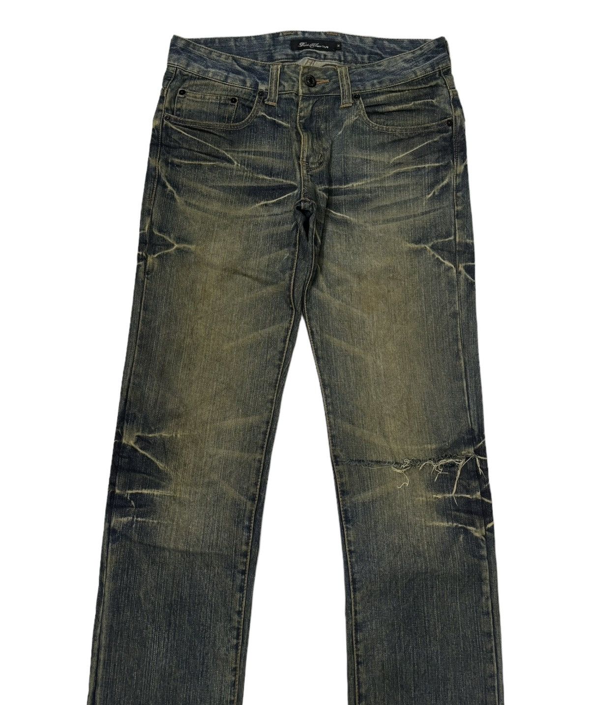 Hysteric Glamour × If Six Was Nine × Japanese Brand ROOT THREE STYLE DISTRESSED PUNK STYLE DENIM PANTS JEANS Size US 32 / EU 48 - 5 Thumbnail