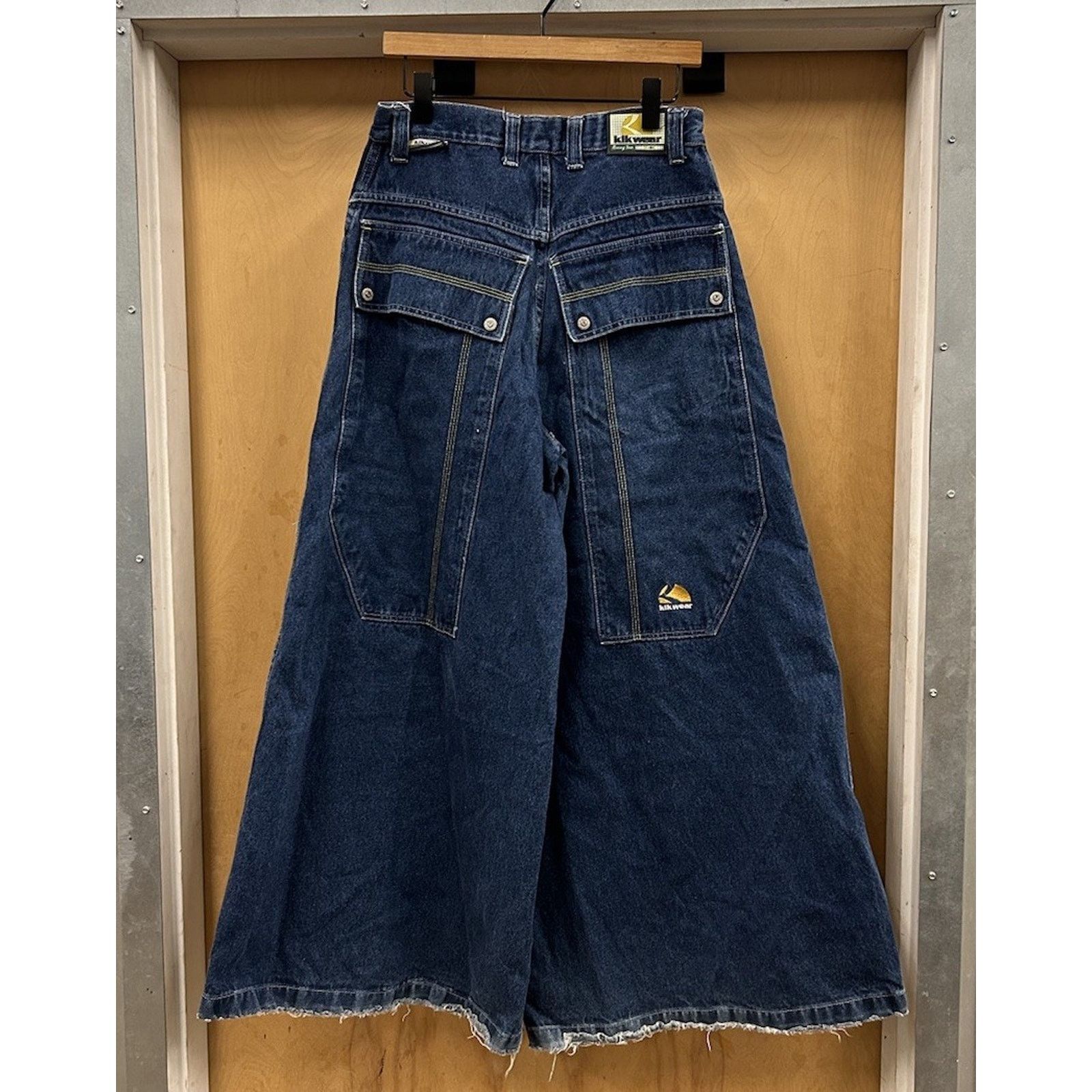 Vintage Y2K Kikwear Rave Jeans Wide Leg Baggy 30x31 Opening 20
