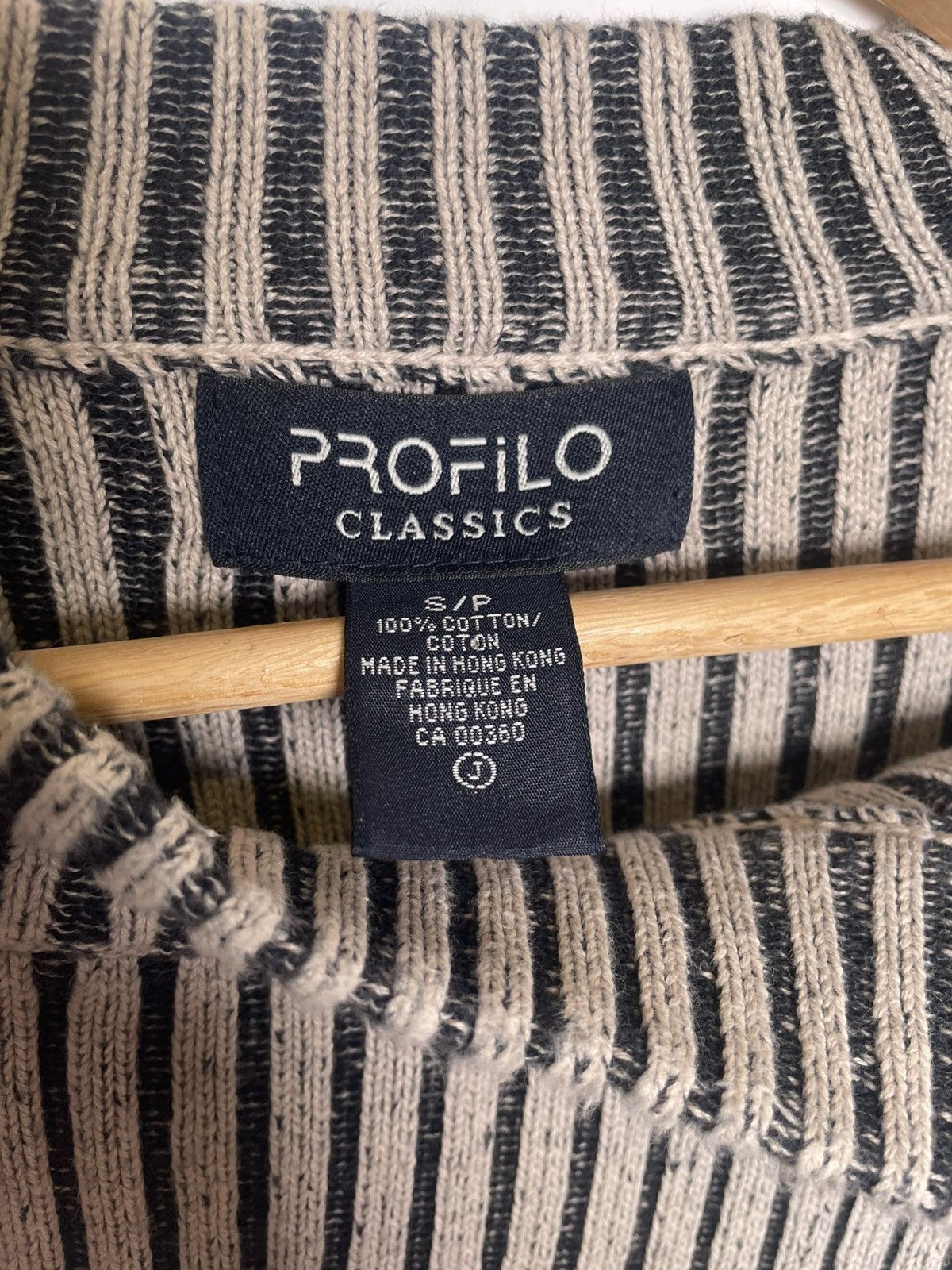 Other Retro Ribbed Stripe Knit Sweater – Profilo Classics S Size US XS / EU 42 / 0 - 5 Thumbnail