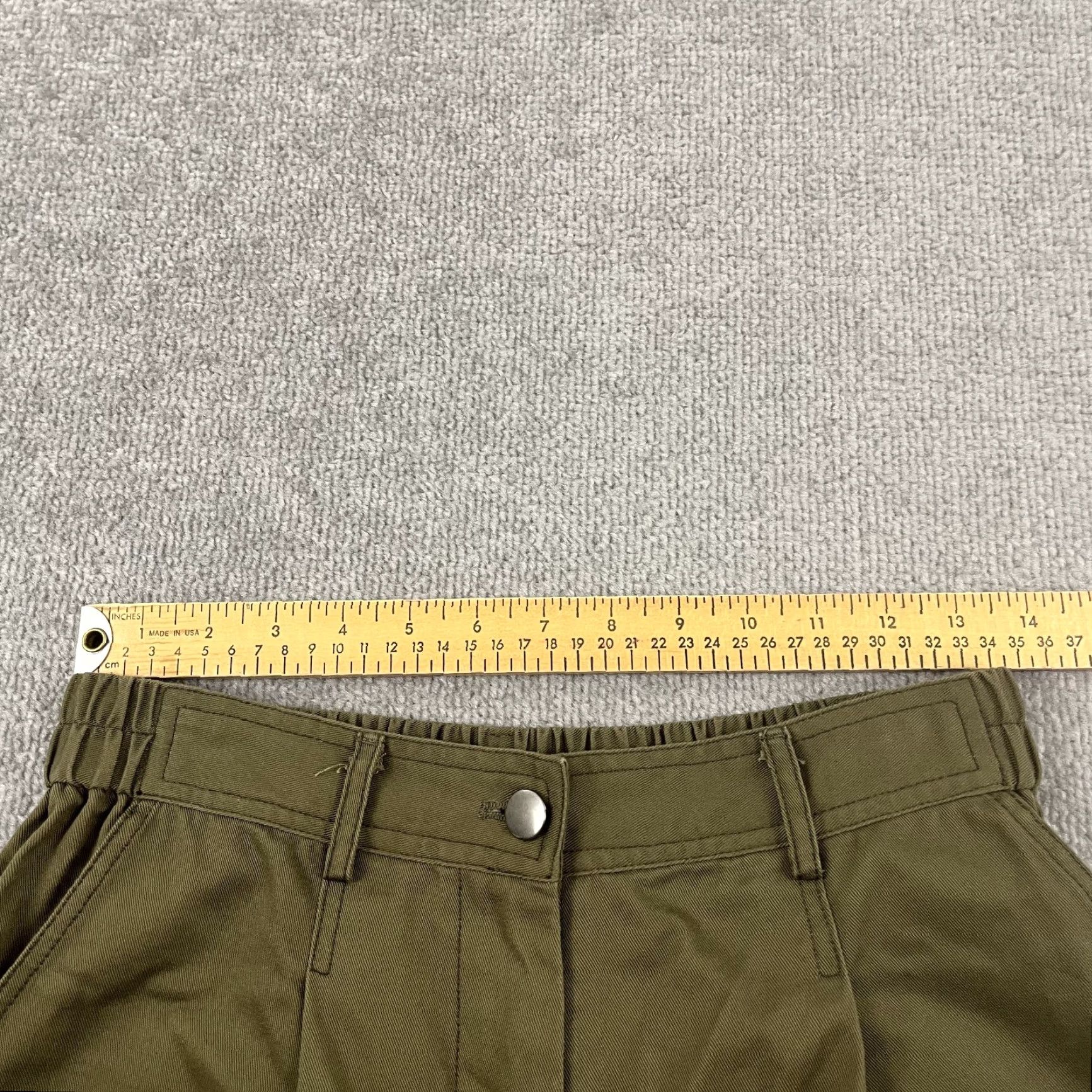 Vintage VINTAGE Psophia Women's Pants Size 40 Green Taper High Rise Cropped Casual Dressy Size 27" / US 4 / IT 40 - 7 Thumbnail