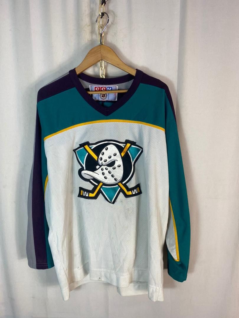 Ccm × NHL × Vintage Vintage mighty ducks hockey ice jersey with patches by ccm Size US M / EU 48-50 / 2 - 13 Thumbnail