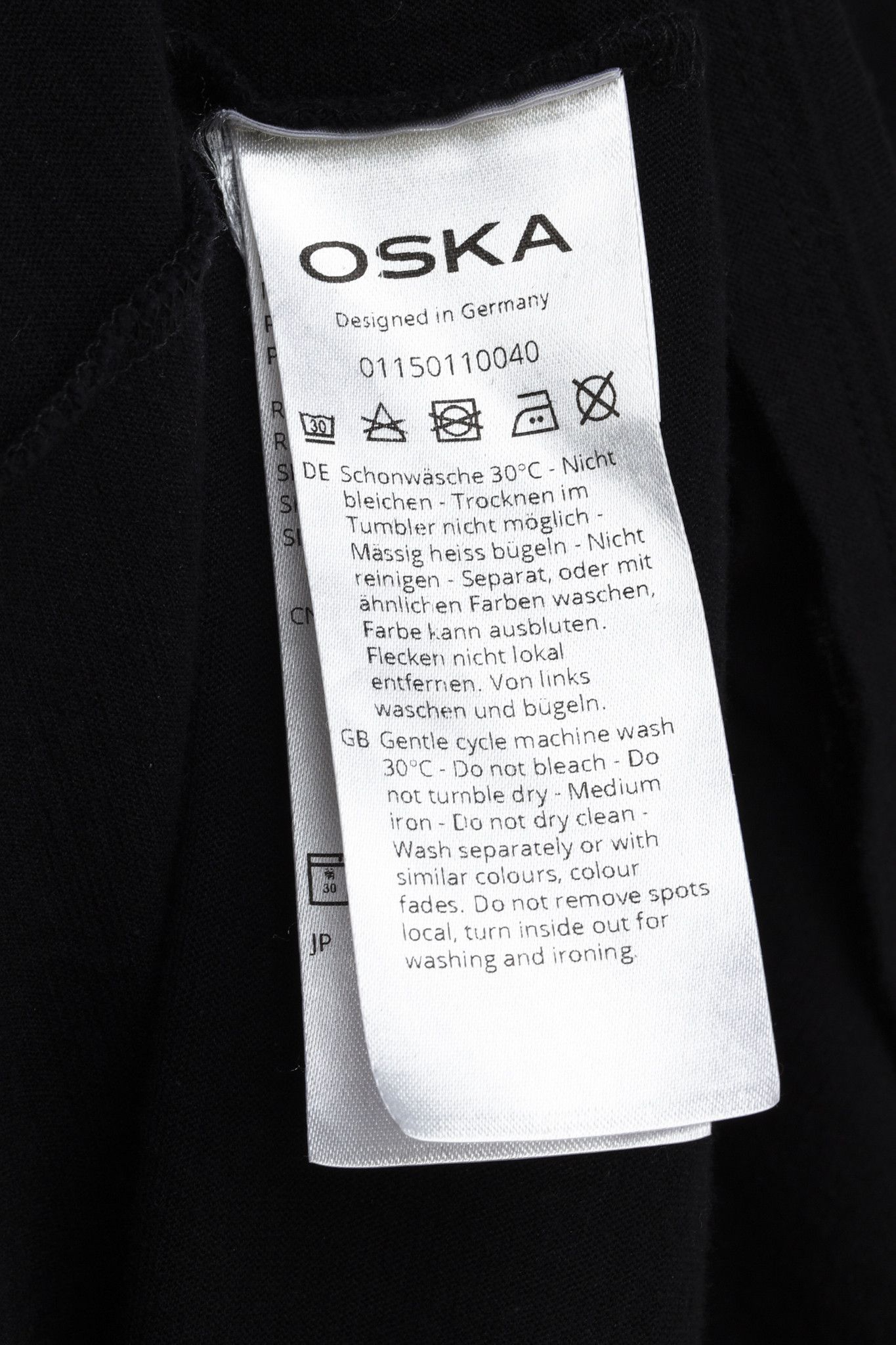 Other Oska Black Cotton Jersey Bubble-Hem T-Shirt Maxi Dress Size S / US 4 / IT 40 - 8 Thumbnail