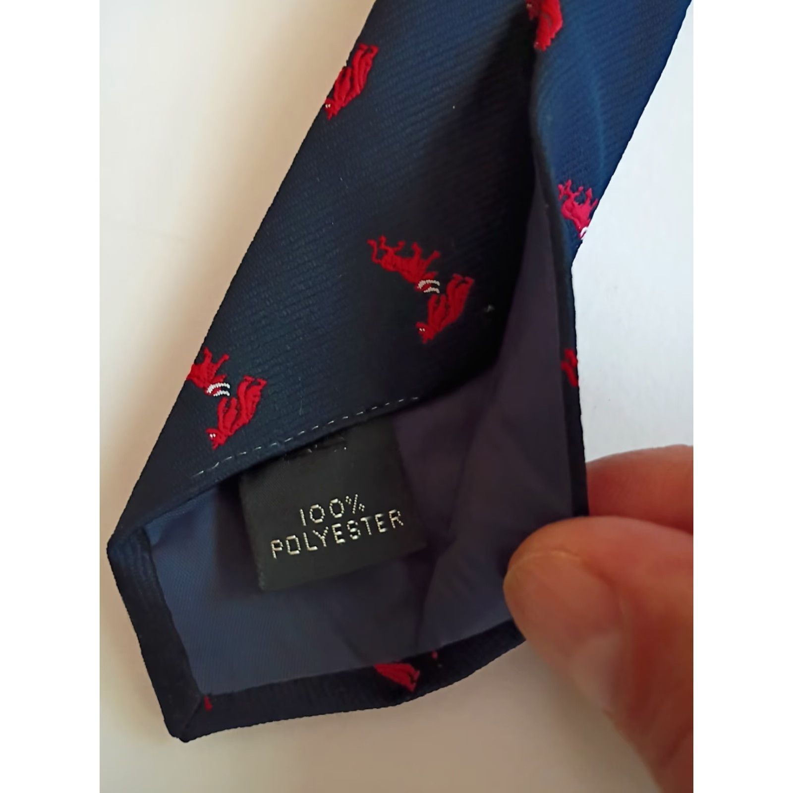 Brooks VINTAGE Warden Brook Style The Bull And Bear Wall Street Tie the plum tree Mens Tie 57-60 Blue Animal Print Morristown NJ USA Made Size ONE SIZE - 4 Thumbnail