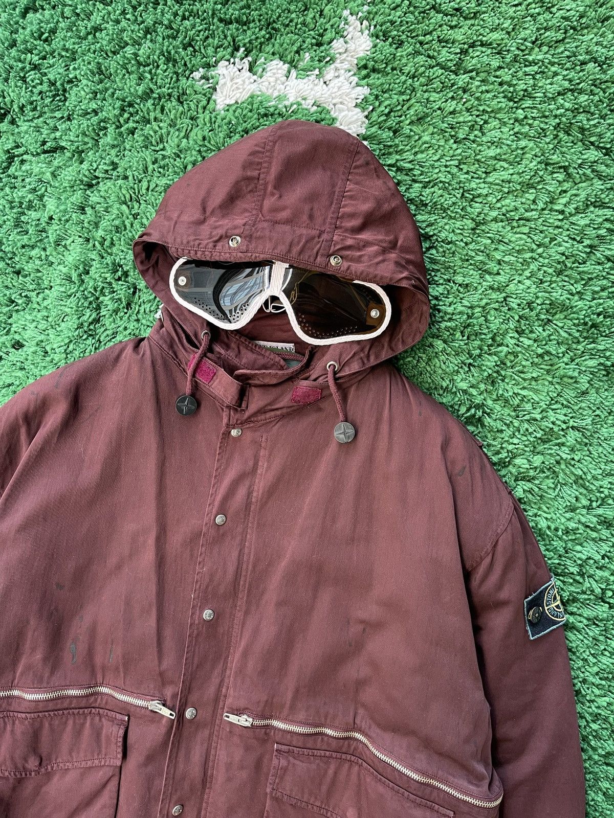 Massimo Osti × Stone Island Stone island 1988 Raso Gommato Half Helicopter Jacket. Size US XL / EU 56 / 4 - 4 Thumbnail