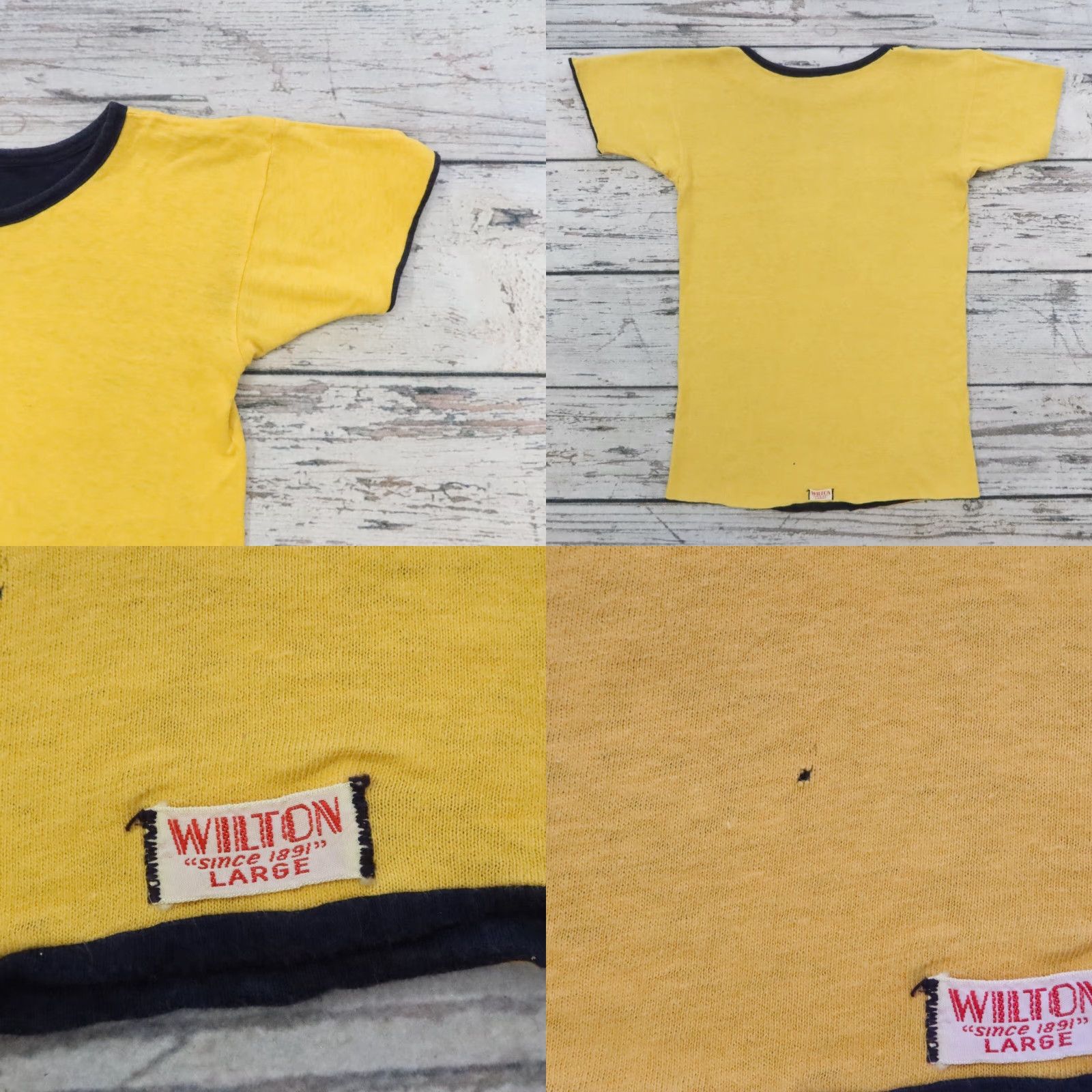 Vintage Vintage Wilton Physical Education Double Sided Gym Shirt L Blue Mens T-Shirt Size US L / EU 52-54 / 3 - 10 Thumbnail