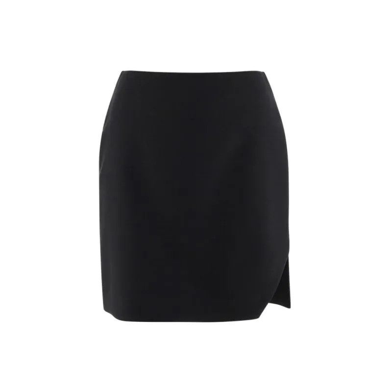 Alexander McQueen o1y0325 Mini Skirt in Black Size 25" / US 0 / IT 36 - 1 Thumbnail