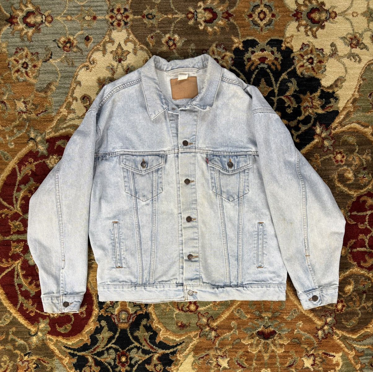 Levi's × Levi's Vintage Clothing × Vintage 1995 Levi Jean Denim Jacket Size US XL / EU 56 / 4 - 1 Thumbnail