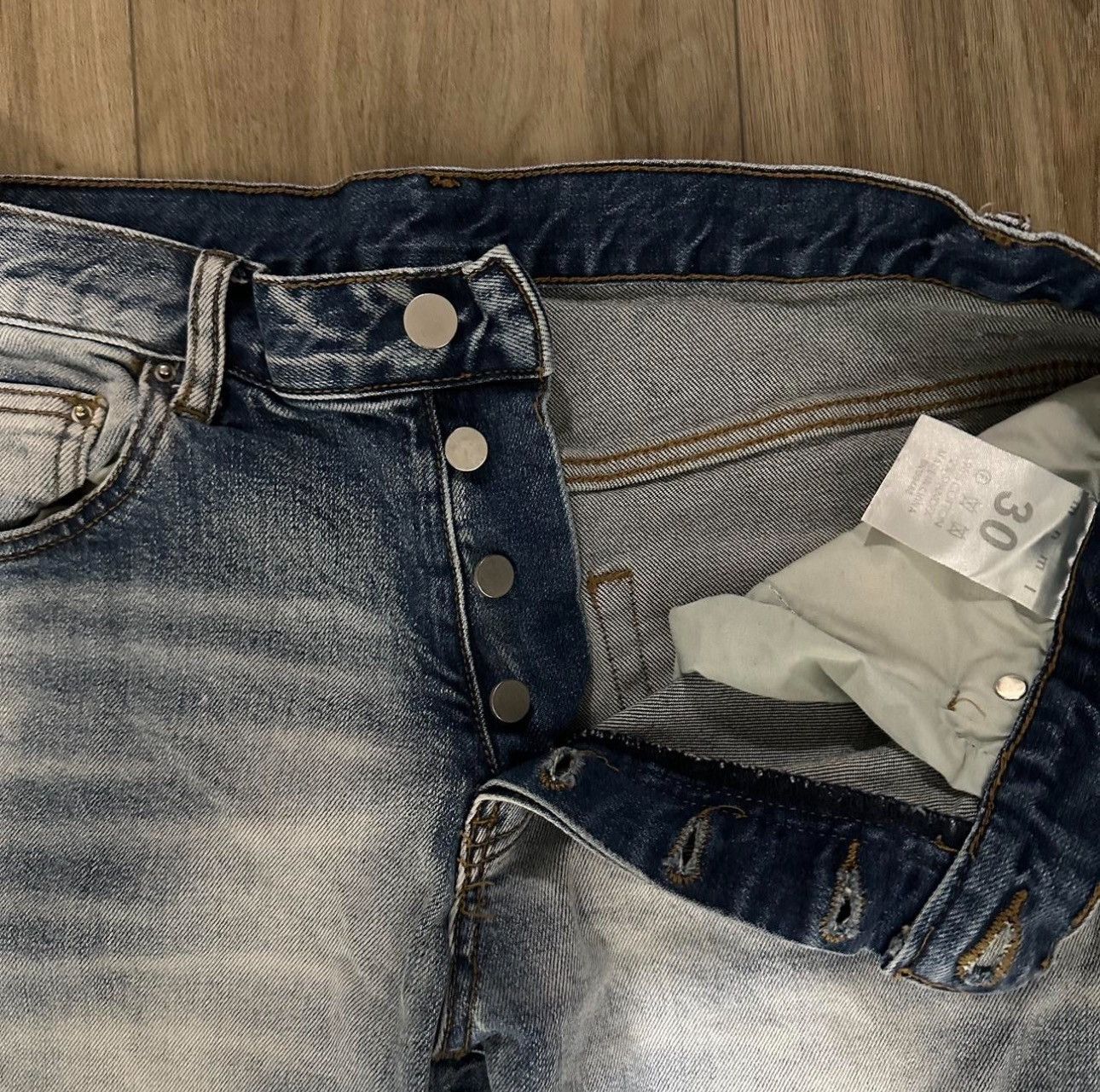 MNML Blue washed mnml stacked jeans Size US 30 / EU 46 - 2 Thumbnail