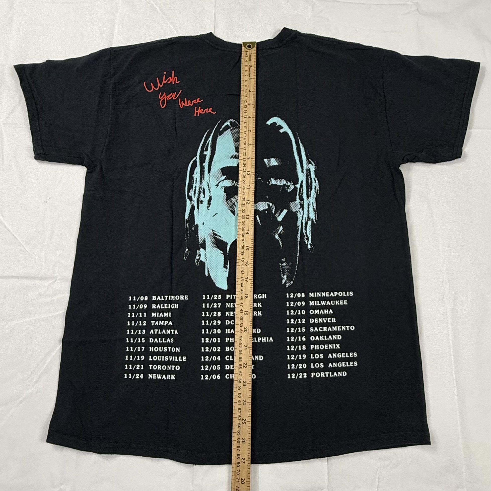 Travis Scott Travis Scott Astroworld Wish You Were Here Tour 2018 Tee Size US M / EU 48-50 / 2 - 3 Thumbnail