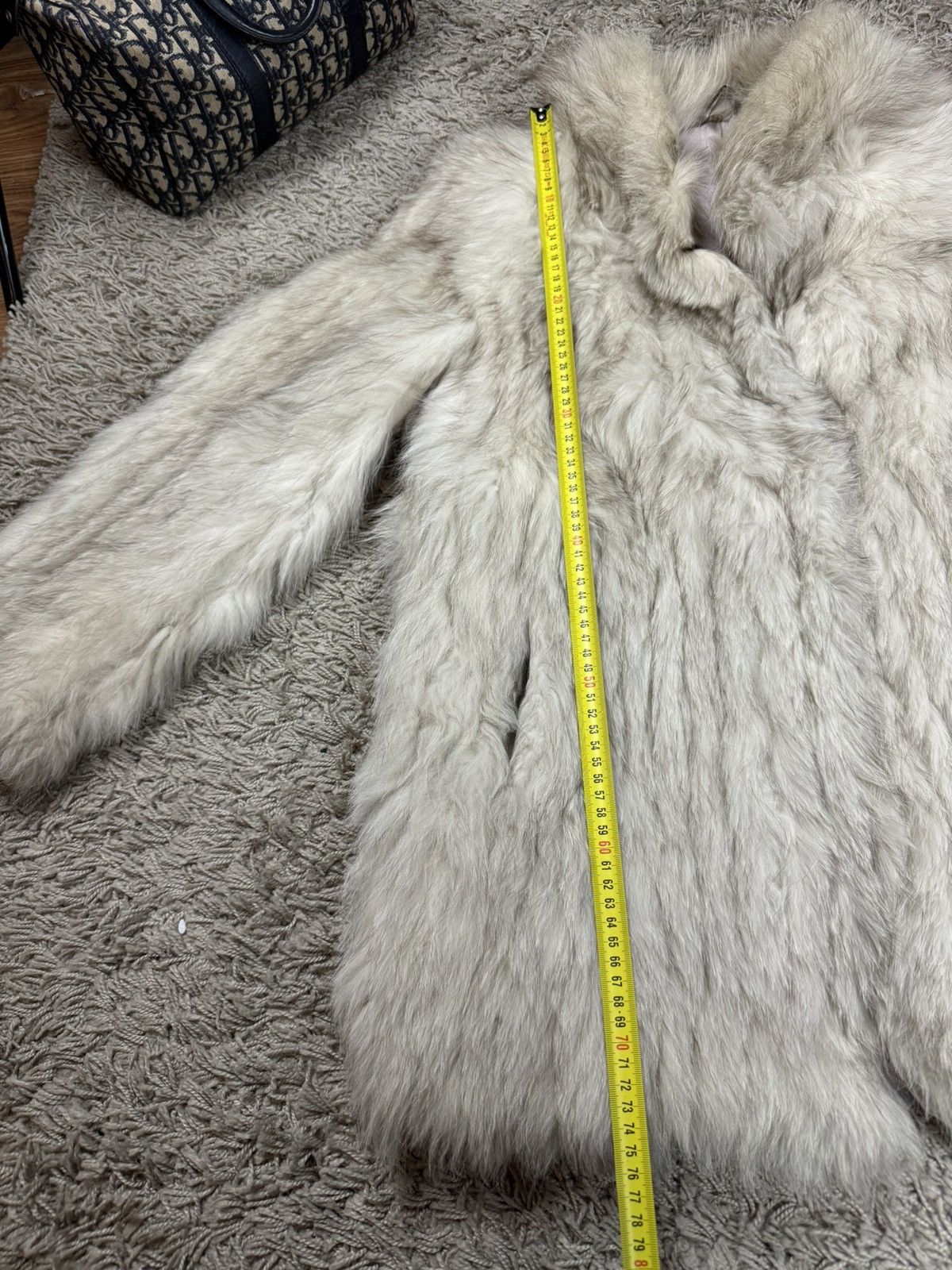 Sagafurs Vintage rare white Fox natural fur coat original luxury item Size S / US 4 / IT 40 - 6 Thumbnail
