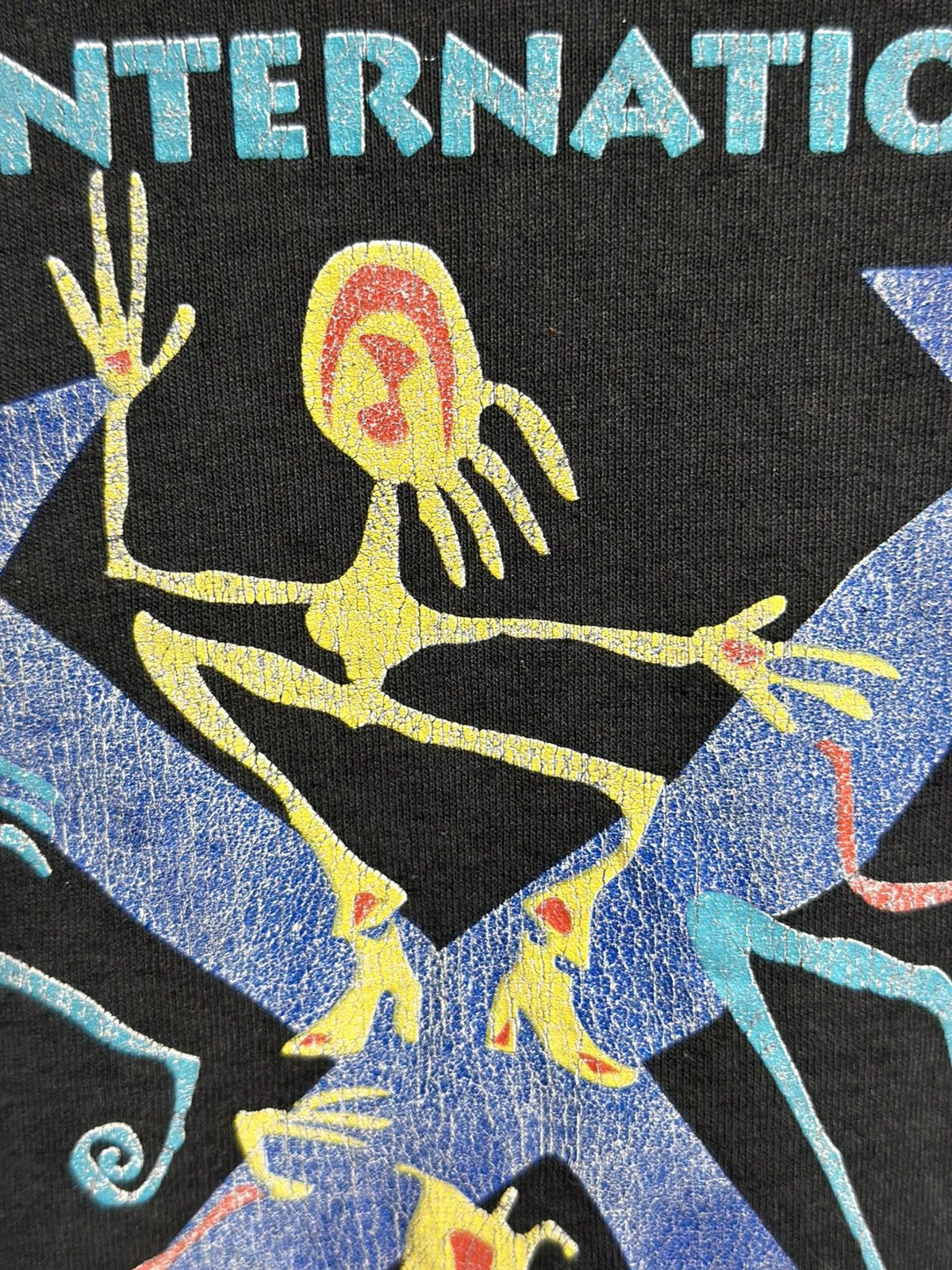 Fruit Of The Loom Thrashed vintage 1998 International The Spian Fest Tee Size US XXL / EU 58 / 5 - 4 Thumbnail