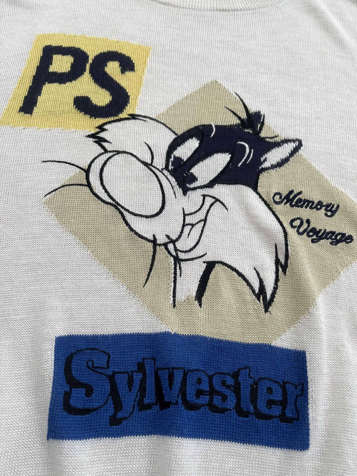 Japanese Brand Vintage 90s Pia Sports X Sylvester Looney Tunes knitwear Size US XL / EU 56 / 4 - 6 Thumbnail