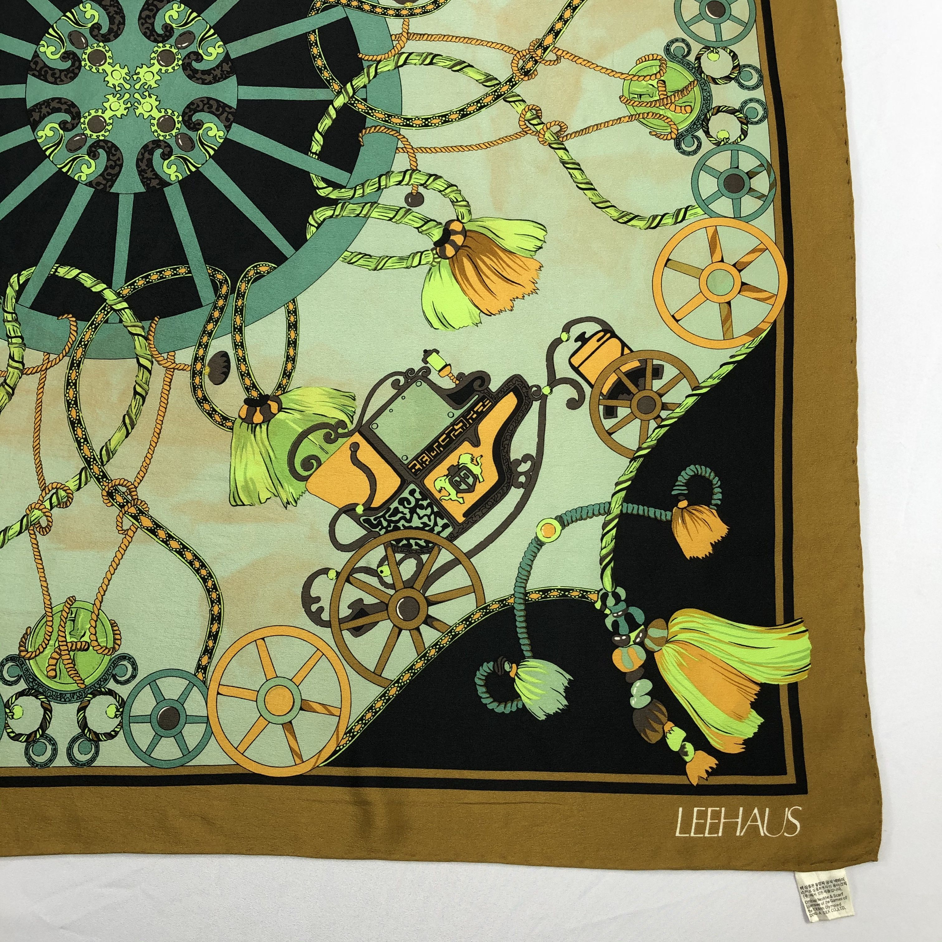 Vintage Vintage Leehaus Silk Scarf Size ONE SIZE - 4 Thumbnail