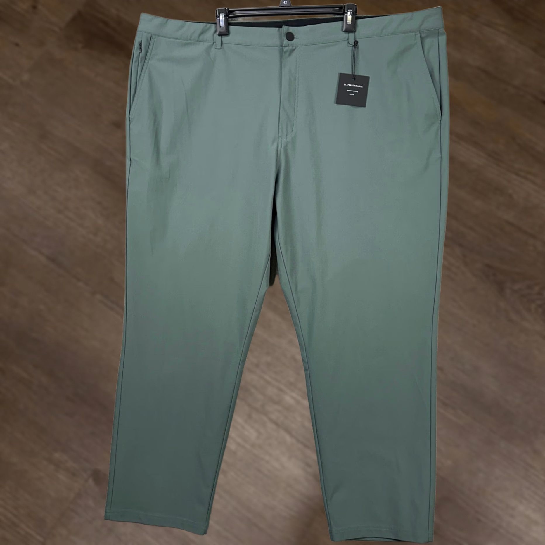Vintage 01.Algo Mens Chino Golf Pants 44 Green Performance Pocket Straight Leg NEW Size US 44 / EU 60 - 1 Thumbnail