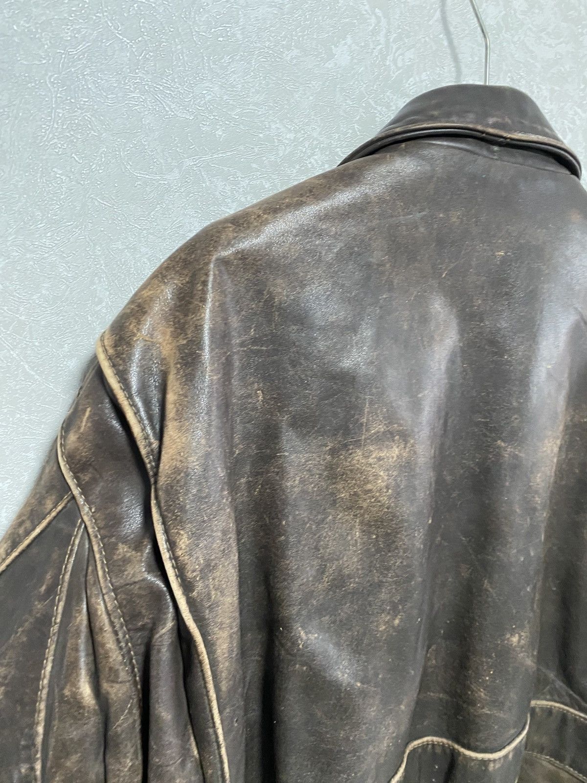 Schott GENUINE VINTAGE 70s SCHOTT IS 674 MS LEATHER FLIGHT JACKET Size US M / EU 48-50 / 2 - 19 Thumbnail