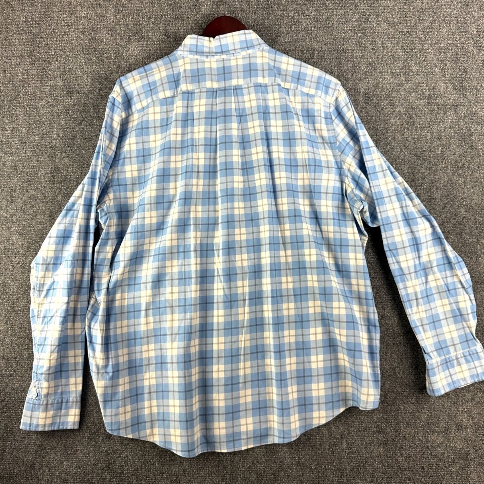 Vineyard Vines Vineyard Vines Shirt Mens XL Slim Fit Blue White Plaid Button Down Pocket Size US XL / EU 56 / 4 - 4 Thumbnail