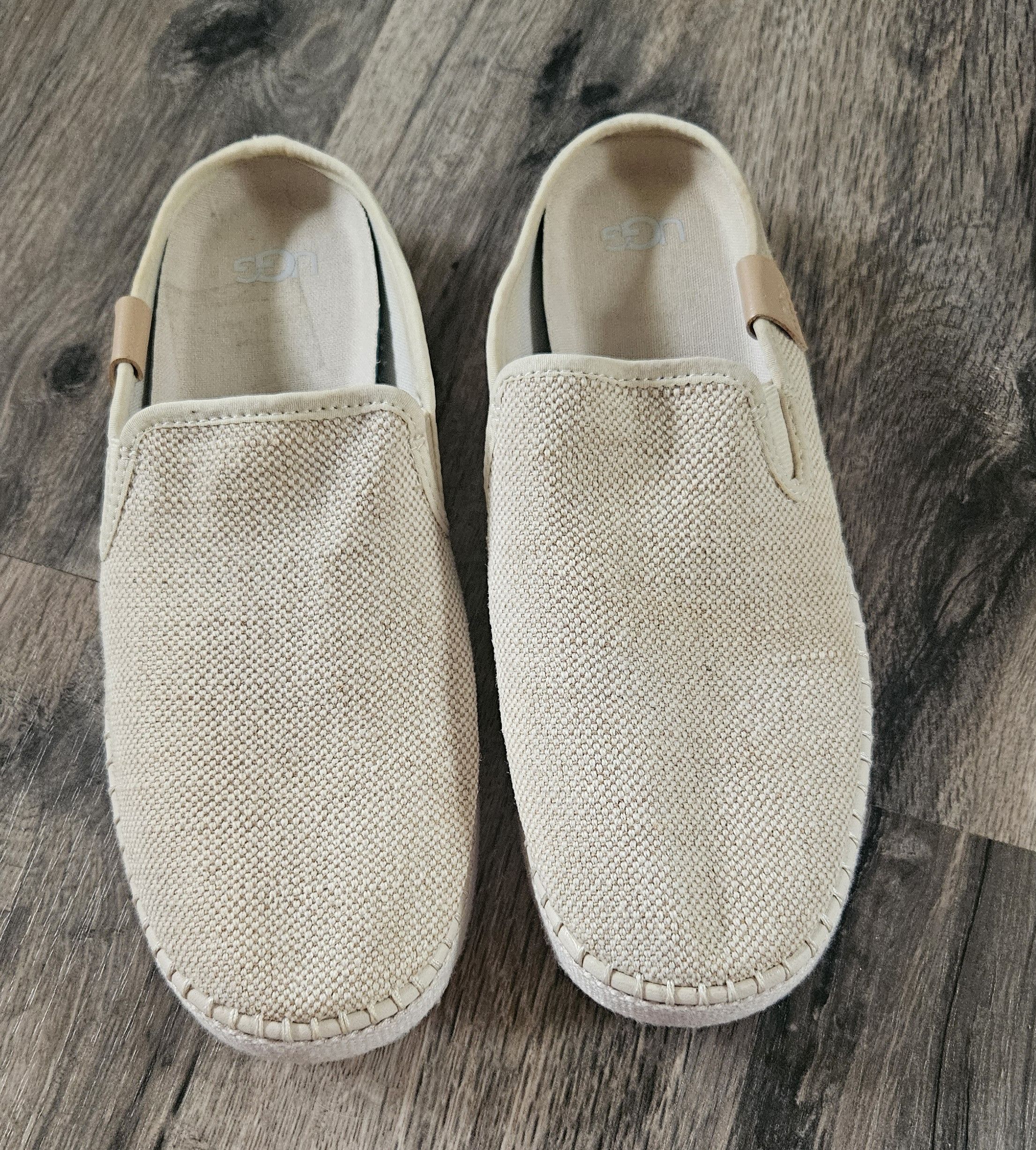 Ugg Ugg Womens Beige Woven Delu Slip On Shoes Size 8 Size US 8 / IT 38 - 2 Thumbnail