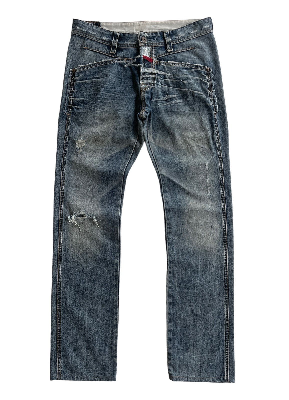 Marithe + Francois Girbaud MFG Distressed Jeans Size US 31 - 1 Thumbnail