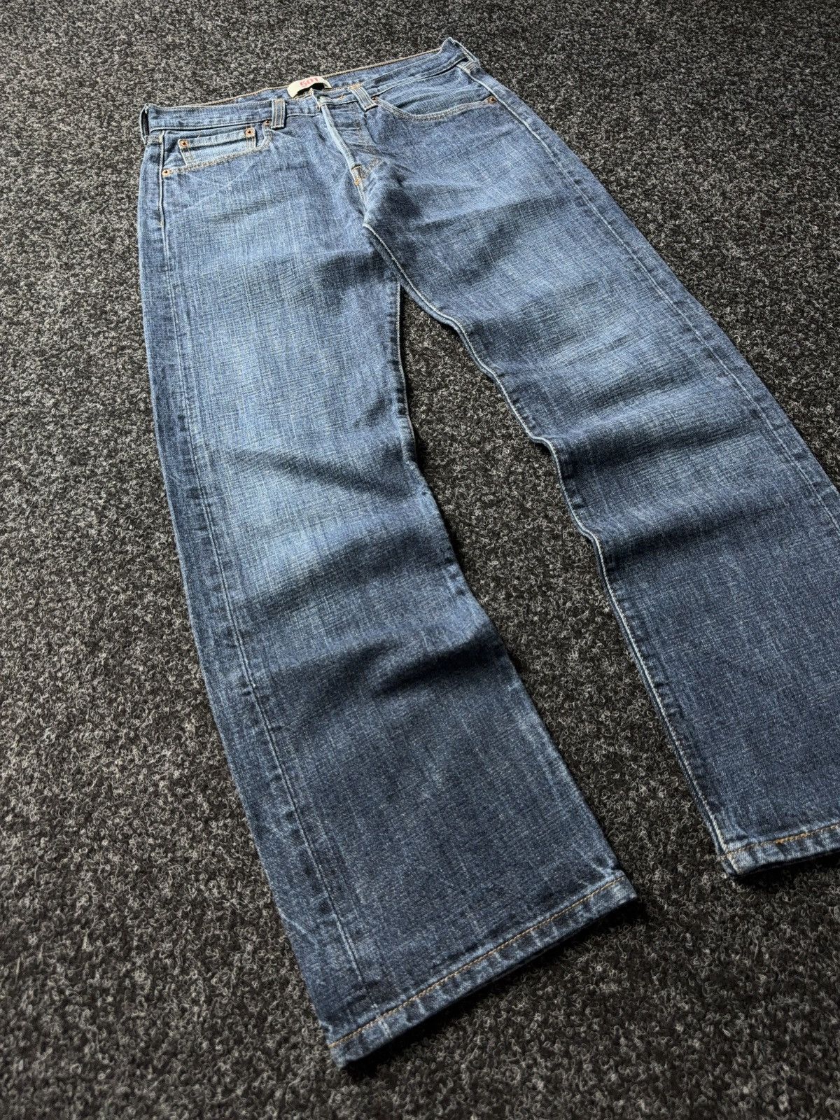 Levi's 00s Vintage Levi's 501 Western USA Straight Button Jeans Size US 32 / EU 48 - 2 Thumbnail