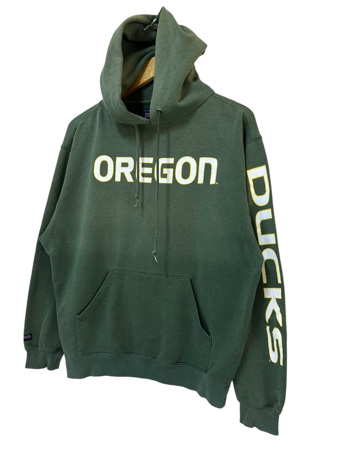 Jansport × Vintage Vintage Oregon Ducks Hoodie Sweatshirt Size US L / EU 52-54 / 3 - 2 Thumbnail