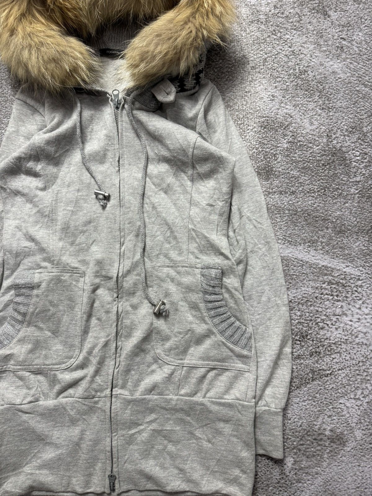 Le Grande Bleu (L.G.B.) Foggia fur hoodie zip up Size US XS / EU 42 / 0 - 4 Thumbnail